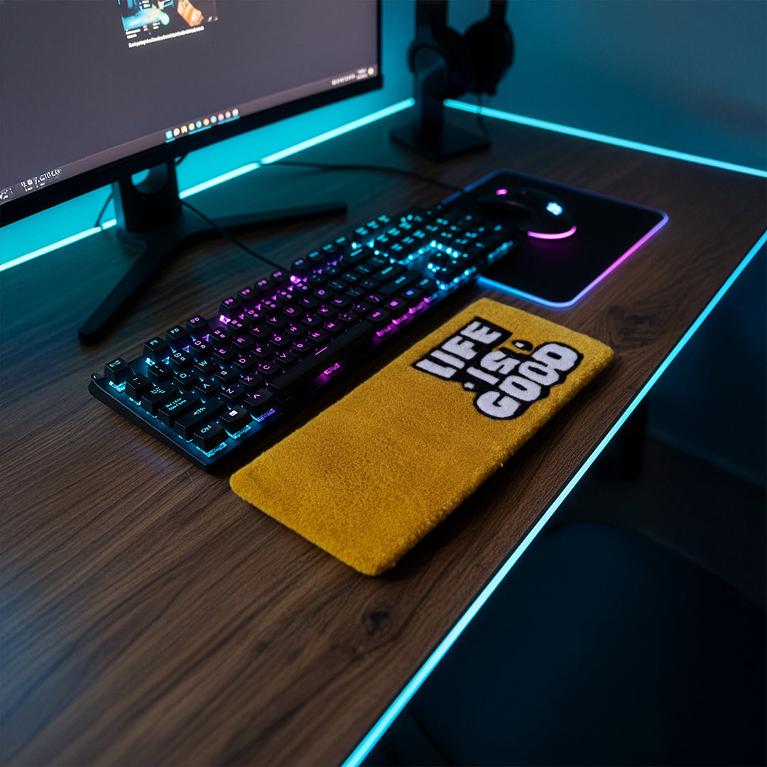 Life is Good Keyboard Rug