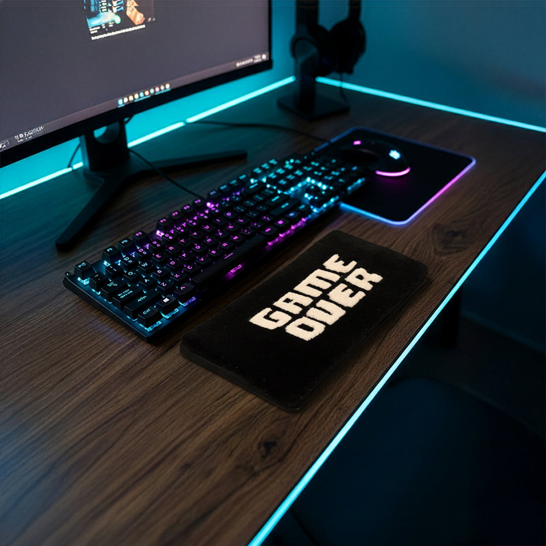 Game Over Keyboard Rug