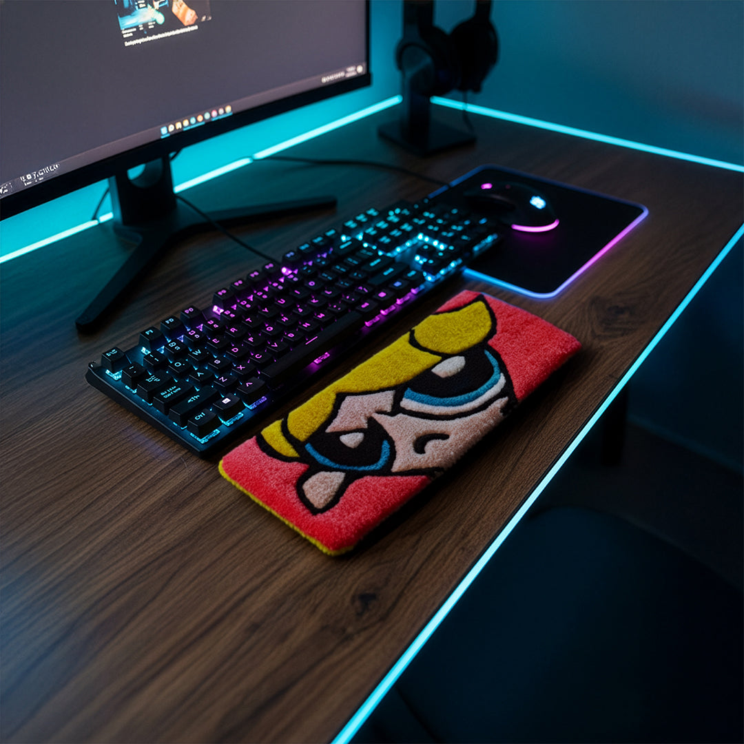 Power Puff Girl Keyboard Rug