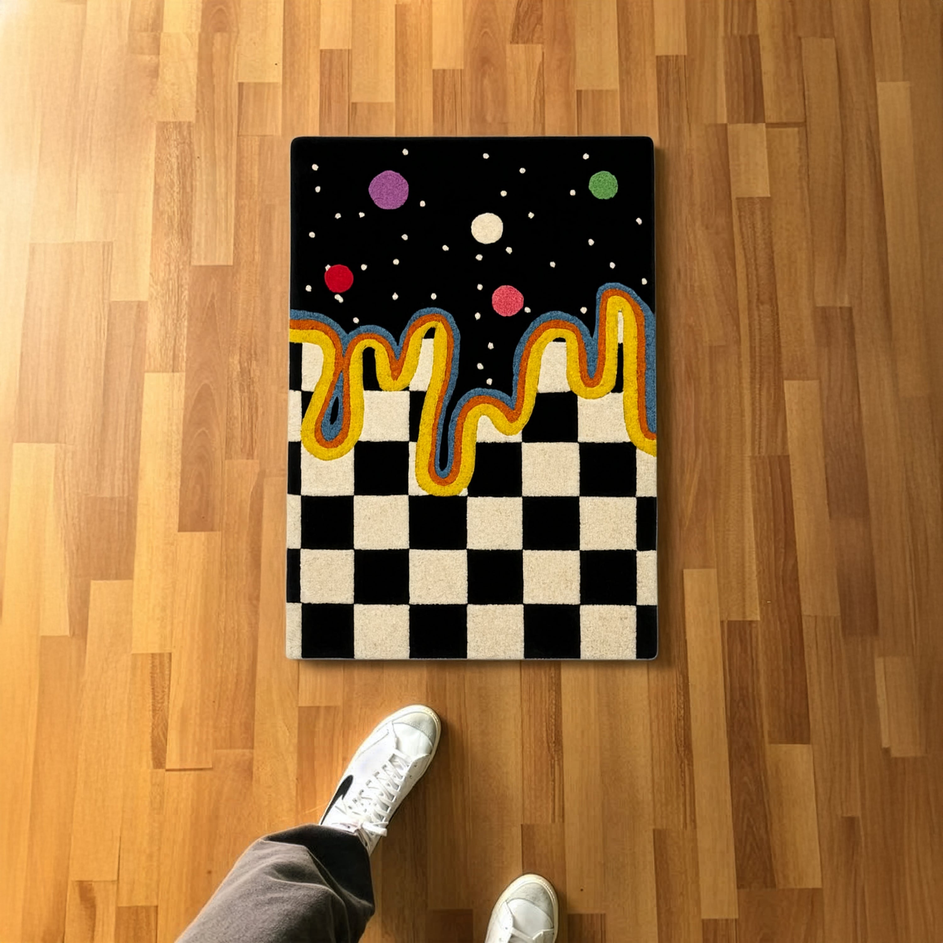 Space Check Rug - Cozy Cult®