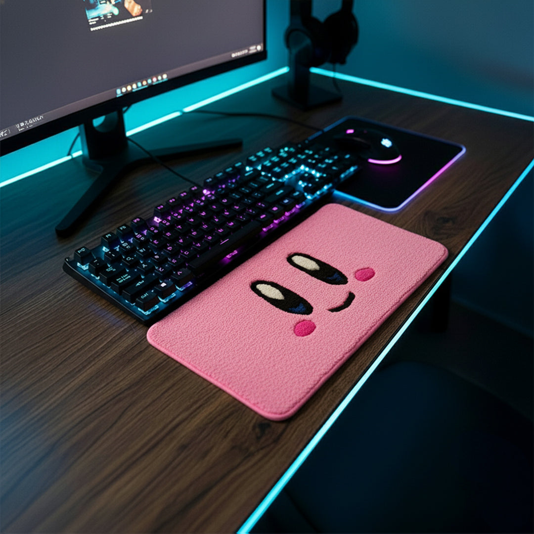 Kirby Inspired Keyboard Rug
