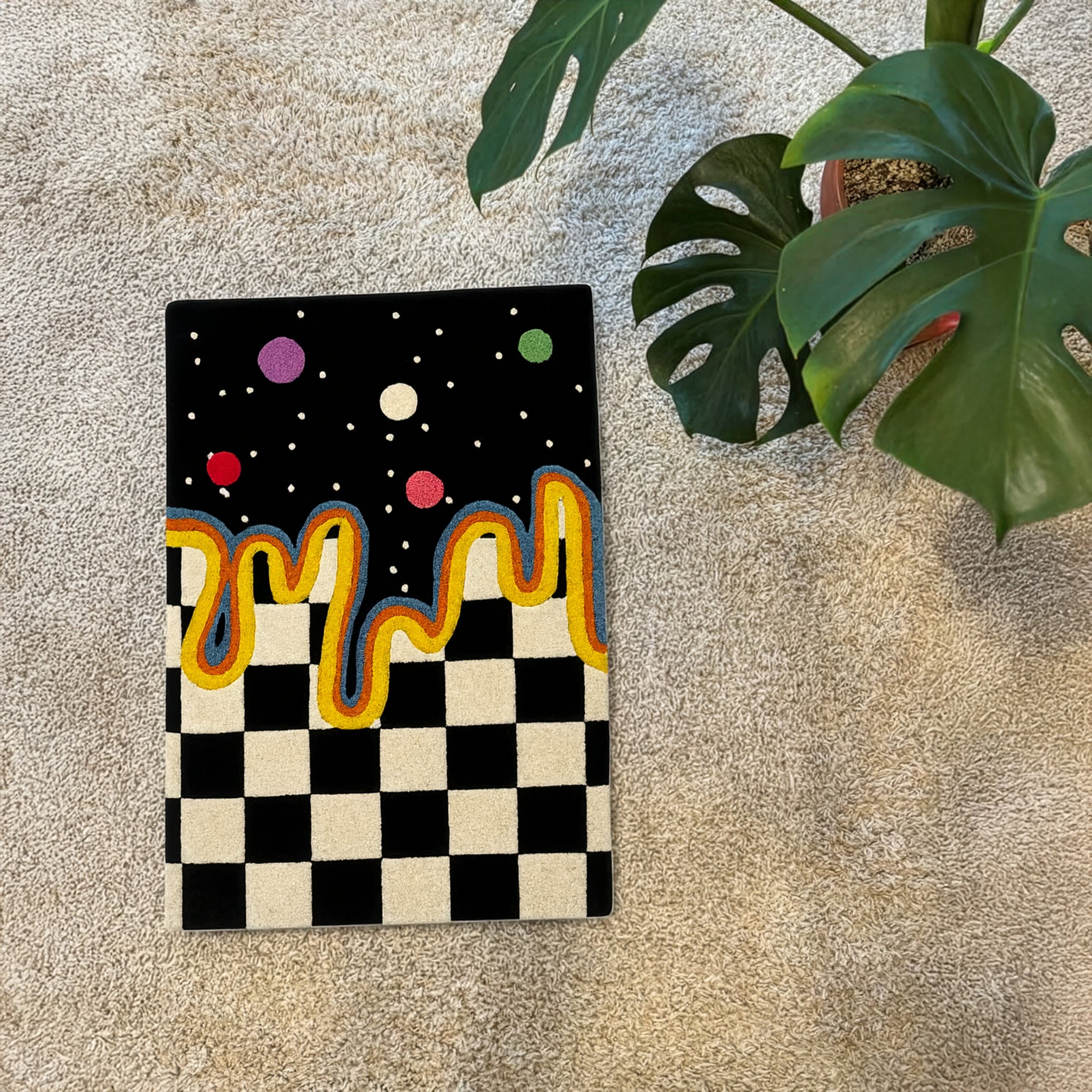 Space Check Rug - Cozy Cult®